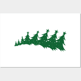 Christmas trees Posters and Art